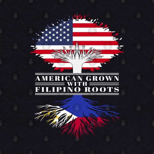 American Grown With Filipino Roots Us Philippines Flag Tree by BramCrye